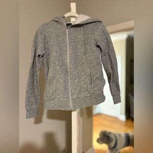 Gray figs Zip-Up Hoodie